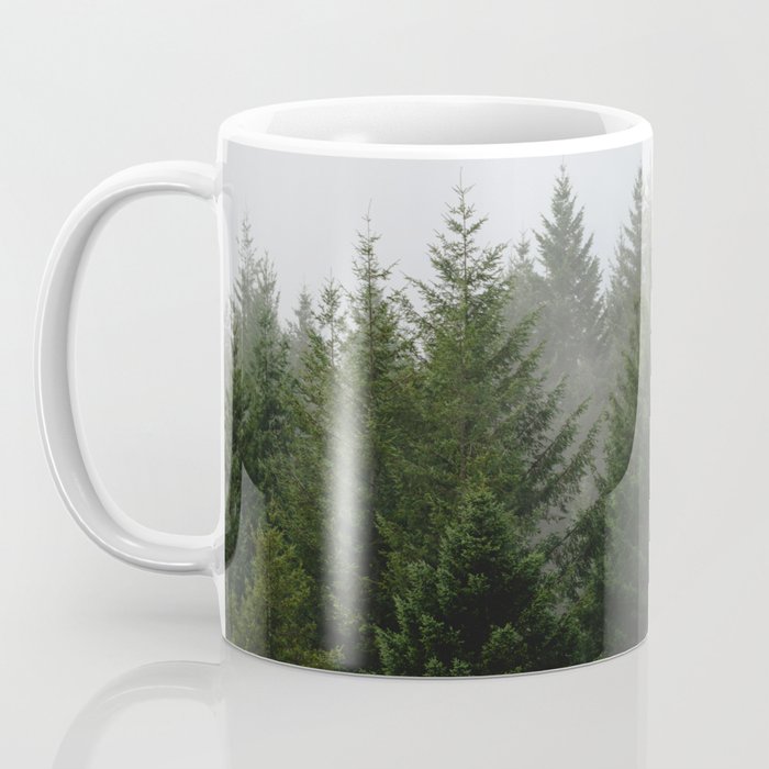 Foggy Trees Pacific Northwest Coffee Mug Gallery Image 3