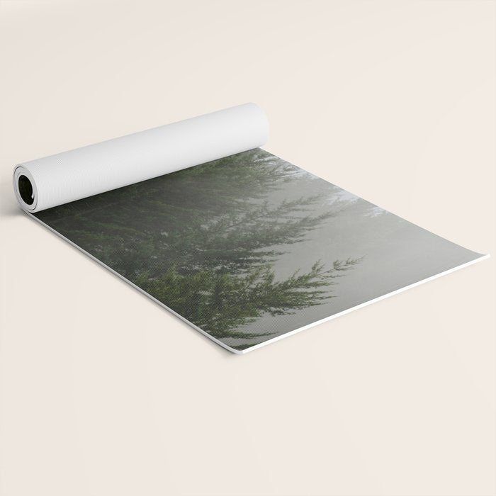 Foggy Trees Pacific Northwest Yoga Mat Gallery Image 2