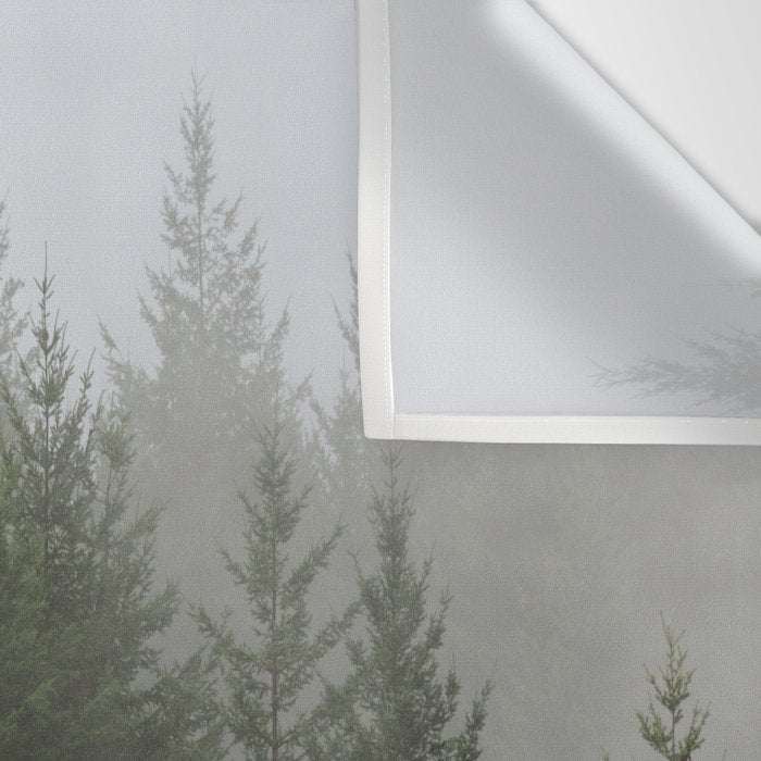 Foggy Trees Pacific Northwest Wall Tapestry Gallery Image 3
