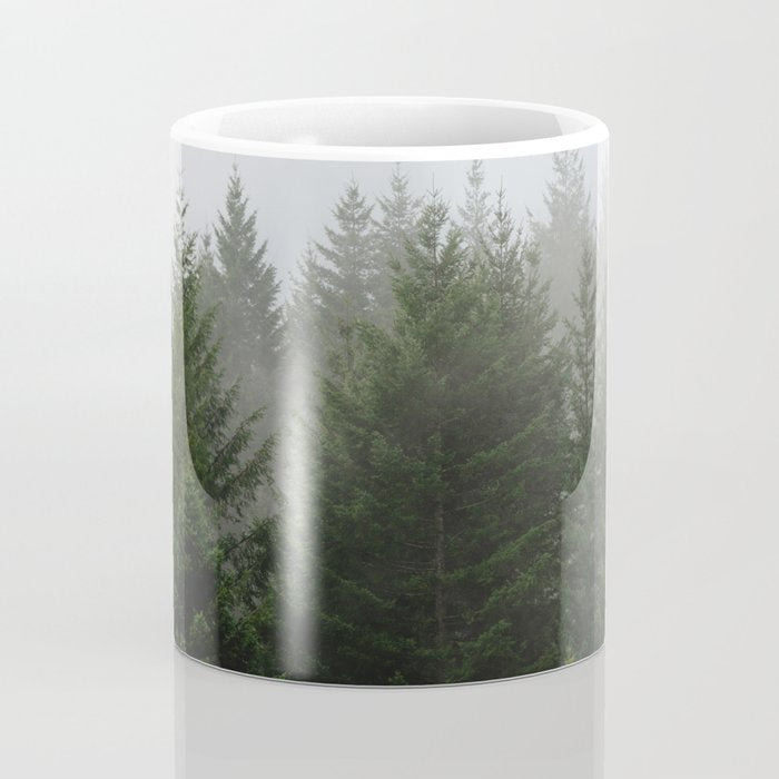 Foggy Trees Pacific Northwest Coffee Mug Gallery Image 4