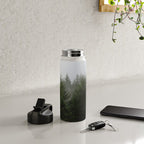 Foggy Trees Pacific Northwest Water Bottle Gallery Image 4