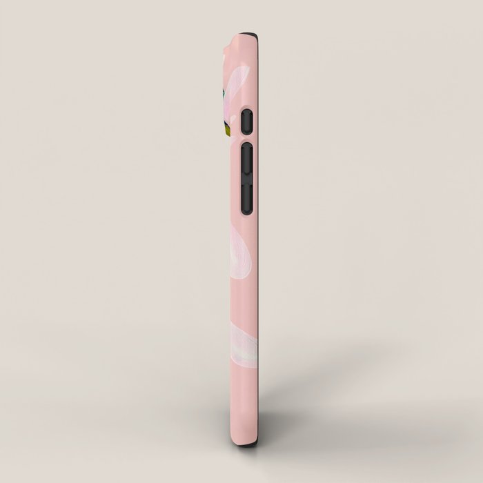 Snowdrop Trio on Blush Pink iPhone Case Gallery Image 2
