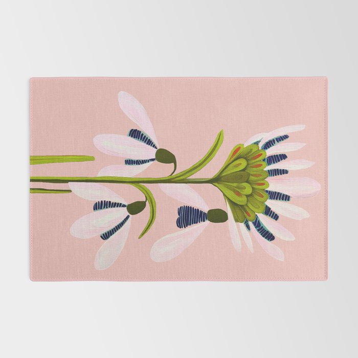 Snowdrop Trio on Blush Pink Rug Gallery Image 2