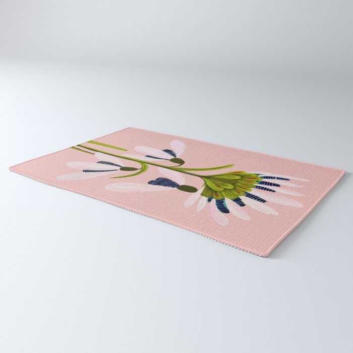 Snowdrop Trio on Blush Pink Rug Gallery Image 3