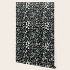 Black Eucalyptus Leaves Pattern Wallpaper Gallery Image 2