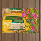 Living in the Sunshine. Always. | Summer Exotic Travel Architecture | Italy Sicily Boho Buildings Outdoor Rug Gallery Image 1