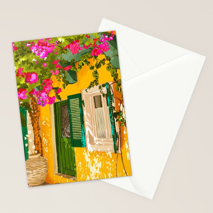 Living in the Sunshine. Always. | Summer Exotic Travel Architecture | Italy Sicily Boho Buildings Stationery Card Gallery Image 2