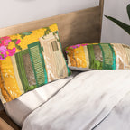 Living in the Sunshine. Always. | Summer Exotic Travel Architecture | Italy Sicily Boho Buildings Pillow Sham Gallery Image 2