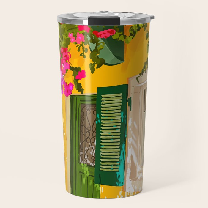 Living in the Sunshine. Always. | Summer Exotic Travel Architecture | Italy Sicily Boho Buildings Travel Mug Gallery Image 1
