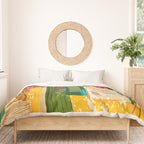 Living in the Sunshine. Always. | Summer Exotic Travel Architecture | Italy Sicily Boho Buildings Duvet Cover Gallery Image 3