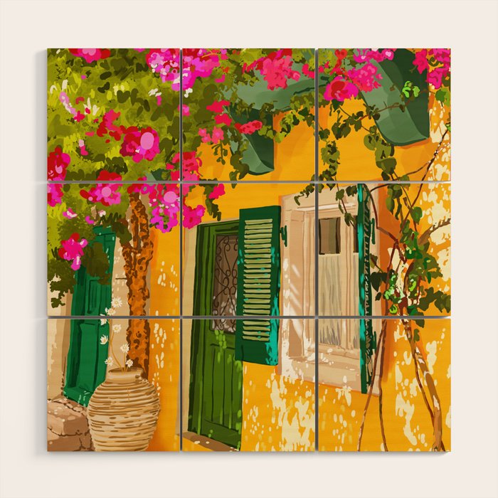 Living in the Sunshine. Always. | Summer Exotic Travel Architecture | Italy Sicily Boho Buildings Wood Wall Art Gallery Image 1