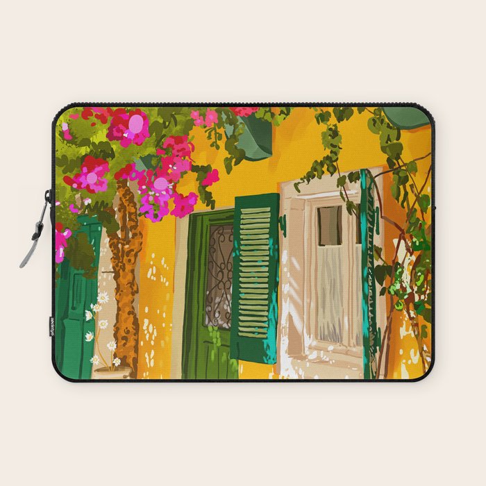 Living in the Sunshine. Always. | Summer Exotic Travel Architecture | Italy Sicily Boho Buildings Laptop Sleeve