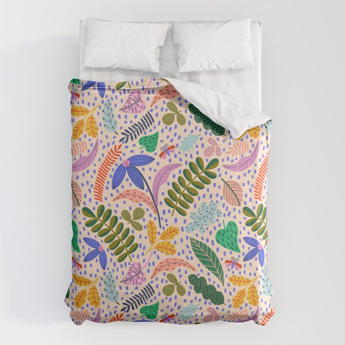 Colorful Plants  Duvet Cover Gallery Image 1