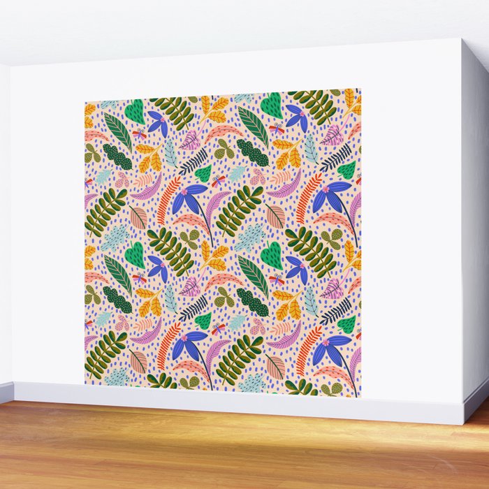 Colorful Plants  Wall Mural Gallery Image 2