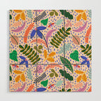 Colorful Plants  Wood Wall Art Gallery Image 1