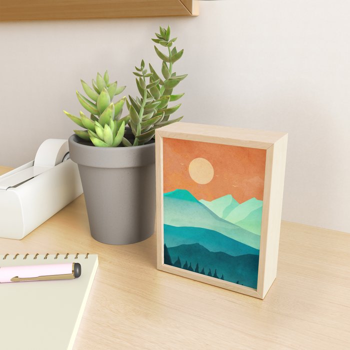 Morning Mountain Mist 2 Mini Art Print Gallery Image 2