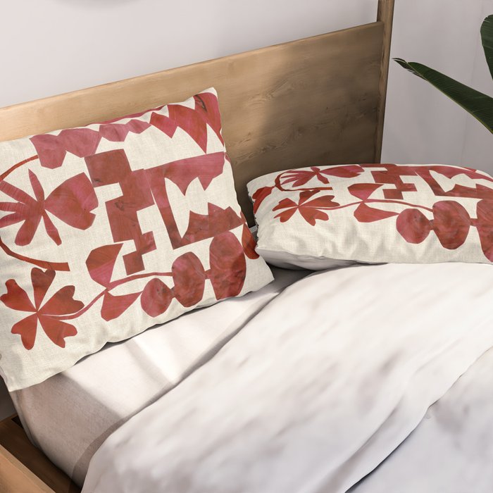 Crimson Diamond Pillow Sham Gallery Image 2
