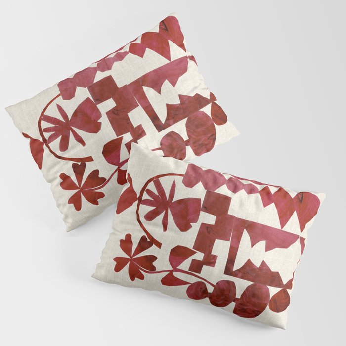 Crimson Diamond Pillow Sham Gallery Image 1