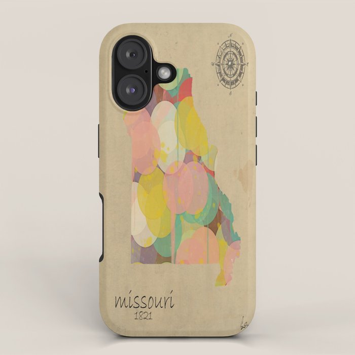 Missouri state map  iPhone Case Gallery Image 1