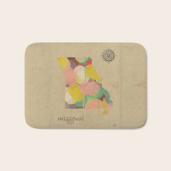 Missouri state map  Bath Mat Gallery Image 1