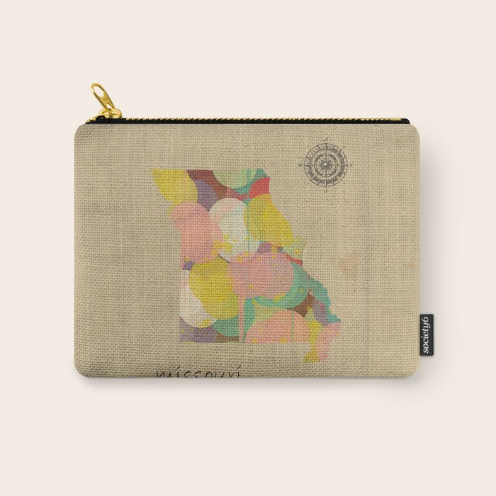 Missouri state map  Carry All Pouch Gallery Image 1