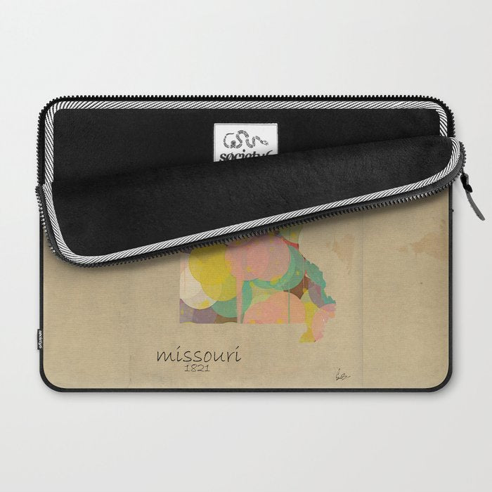 Missouri state map  Laptop Sleeve Gallery Image 2