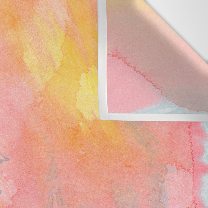 Abundance - abstract pink marbling painting Wall Tapestry Gallery Image 3