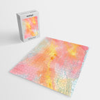 Abundance - abstract pink marbling painting Jigsaw Puzzle Gallery Image 2