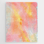 Abundance - abstract pink marbling painting Jigsaw Puzzle Gallery Image 1