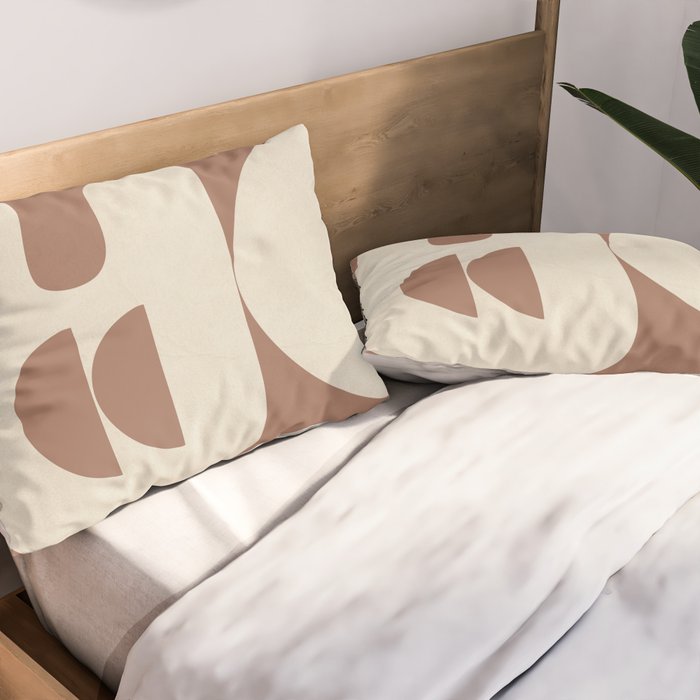 Mocha Movement 1 Pillow Sham Gallery Image 2