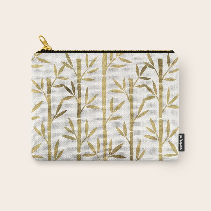 Bamboo Stems - Gold Palette Carry All Pouch Gallery Image 1
