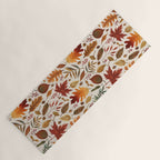 Watercolor Fall Leaves Yoga Mat Gallery Image 1