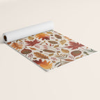 Watercolor Fall Leaves Yoga Mat Gallery Image 2