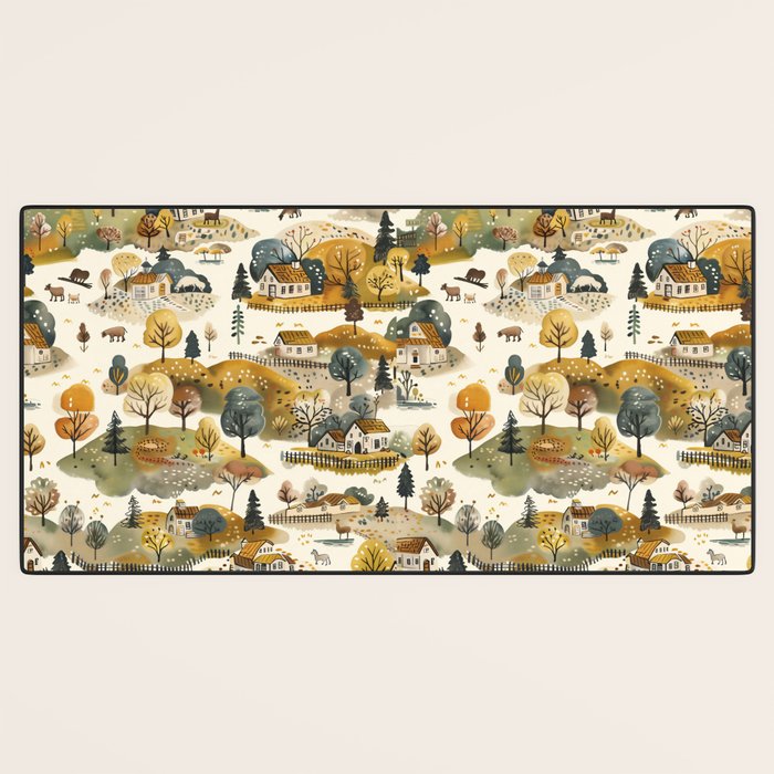 Cozy Heirloom Countryside Charm Desk Mat Gallery Image 3