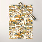 Cozy Heirloom Countryside Charm Wrapping Paper Gallery Image 1