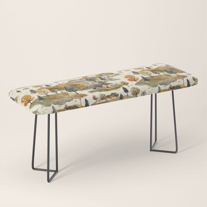 Cozy Heirloom Countryside Charm Bench Gallery Image 1