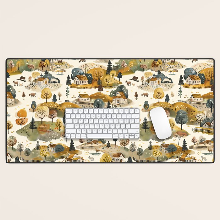 Cozy Heirloom Countryside Charm Desk Mat Gallery Image 1