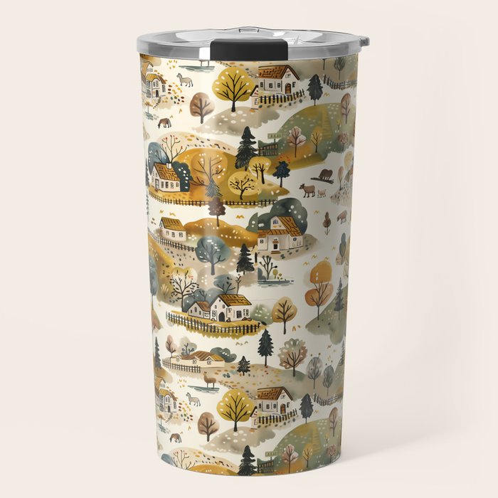 Cozy Heirloom Countryside Charm Travel Mug Gallery Image 1