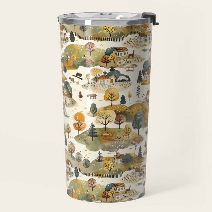 Cozy Heirloom Countryside Charm Travel Mug Gallery Image 2