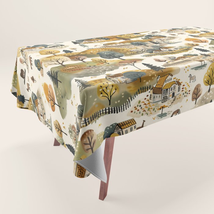 Cozy Heirloom Countryside Charm Tablecloth Gallery Image 1