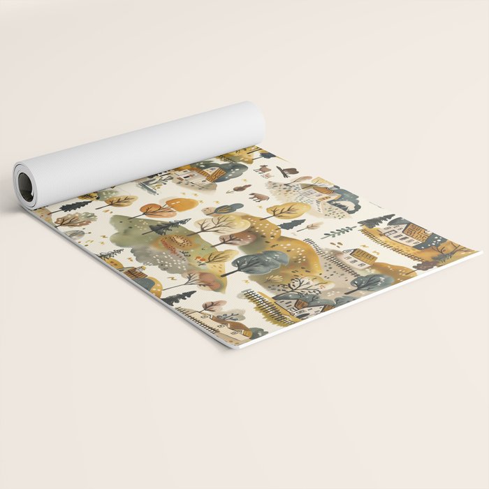Cozy Heirloom Countryside Charm Yoga Mat Gallery Image 2