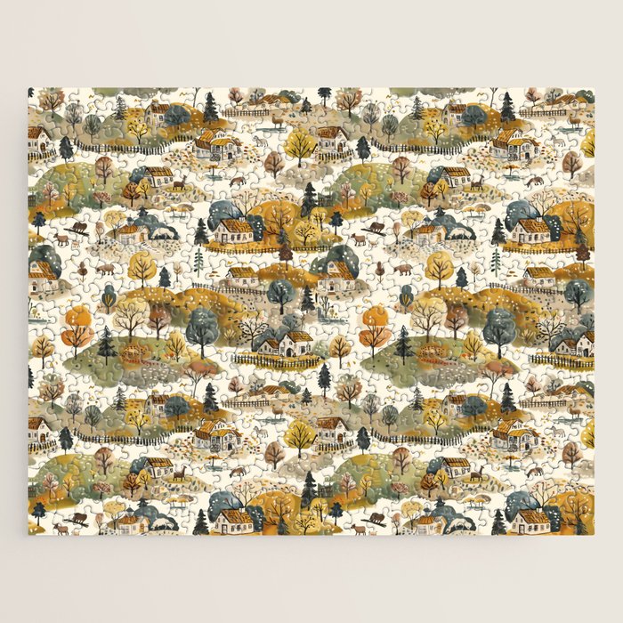 Cozy Heirloom Countryside Charm Jigsaw Puzzle Gallery Image 1