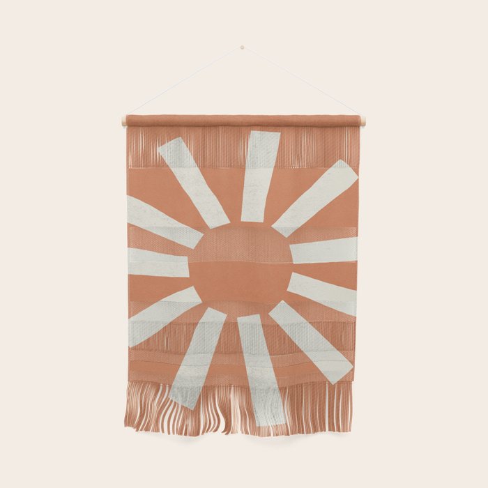 Sun Line Minimalist - Orange Wall Hanging Gallery Image 1