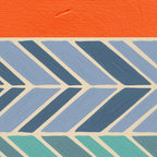 Retro Sunset - Blue & Orange Coffee Mug Gallery Image 2