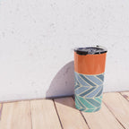 Retro Sunset - Blue & Orange Travel Mug Gallery Image 4