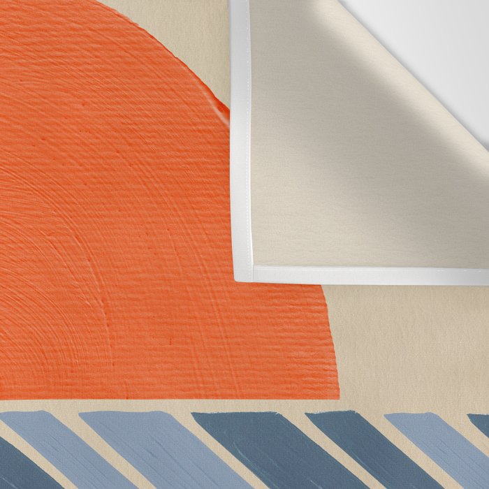 Retro Sunset - Blue & Orange Wall Tapestry Gallery Image 3