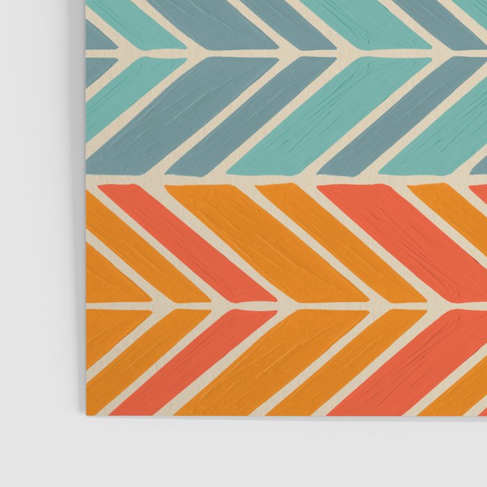 Retro Sunset - Blue & Orange Poster Gallery Image 3