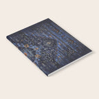 Dark Vintage Traditional Oriental Rug Notebook Gallery Image 2