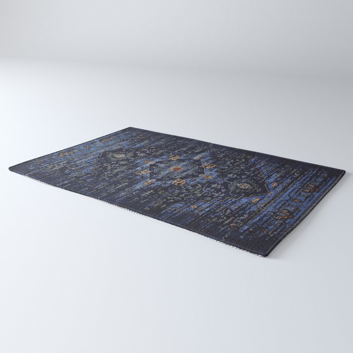 Dark Vintage Traditional Oriental Rug Rug Gallery Image 3