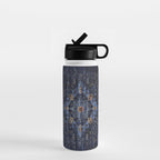 Dark Vintage Traditional Oriental Rug Water Bottle Gallery Image 1